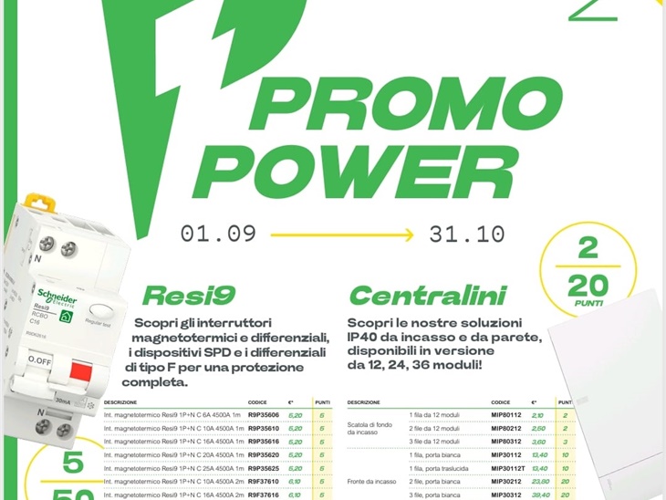 SCHNEIDER ELECTRIC | PROMO POWER N. 5